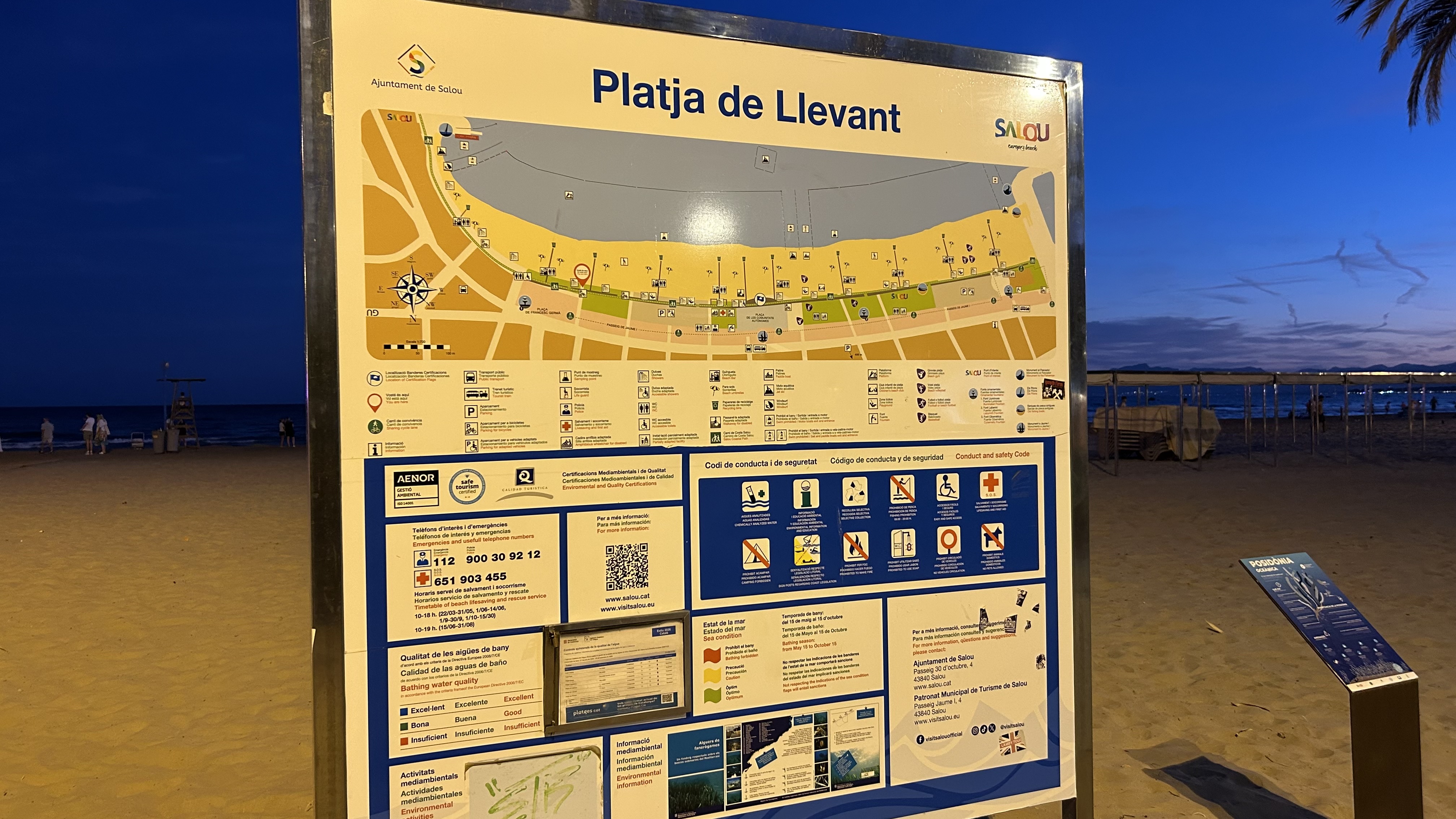 Плаж Леванте (Platja de Llevant), Салоу